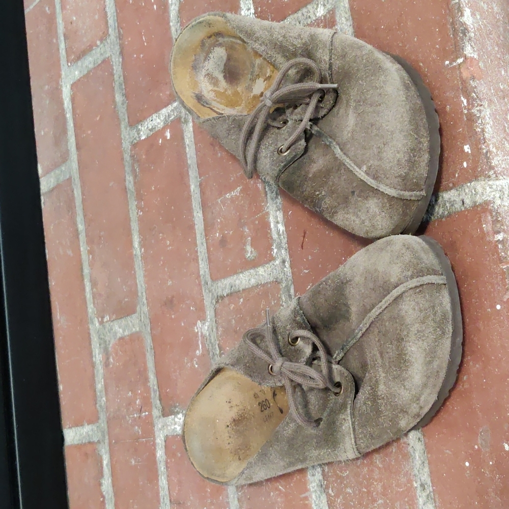 Birki's Suede Lace Up Clogs